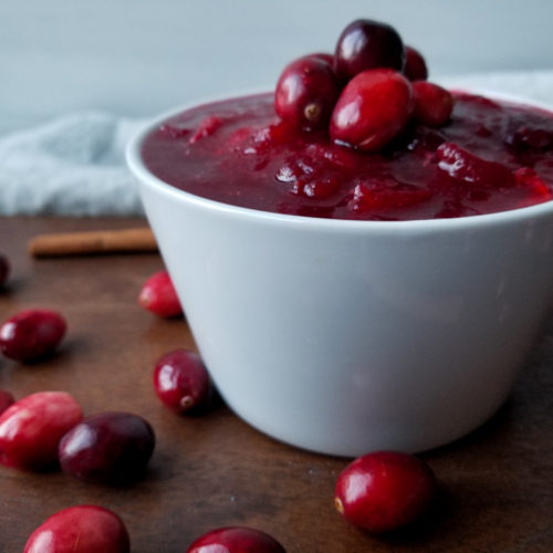 Homemade Cranberry Sauce with Apple Cider