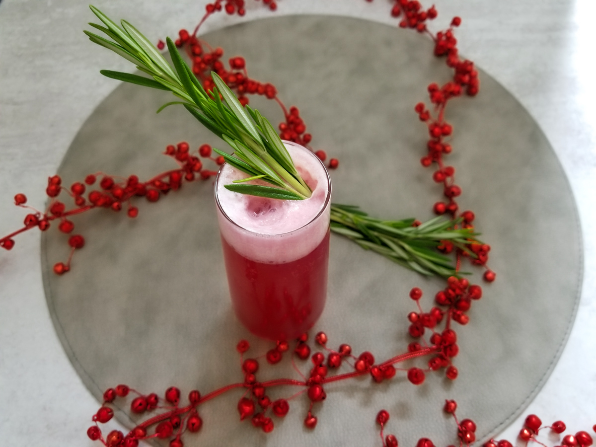 Cranberry Gin Fizz Cocktail - Casual Foodist
