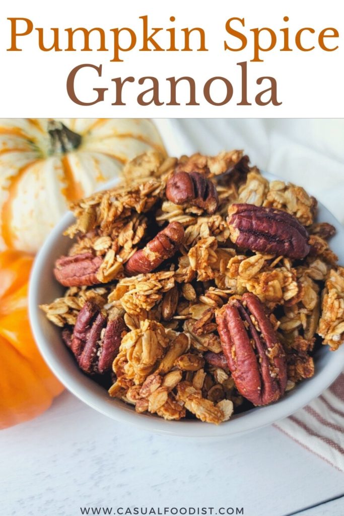 Pumpkin Spice Granola Pinterest Image