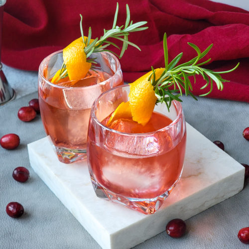 Cranberry Old Fashioned Cocktail