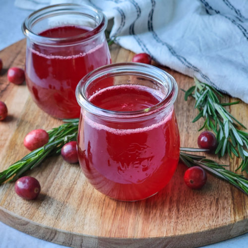 Easy Cranberry Simple Syrup