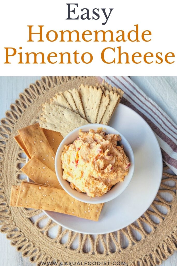 Easy Homemade Pimento Cheese Pinterest Image