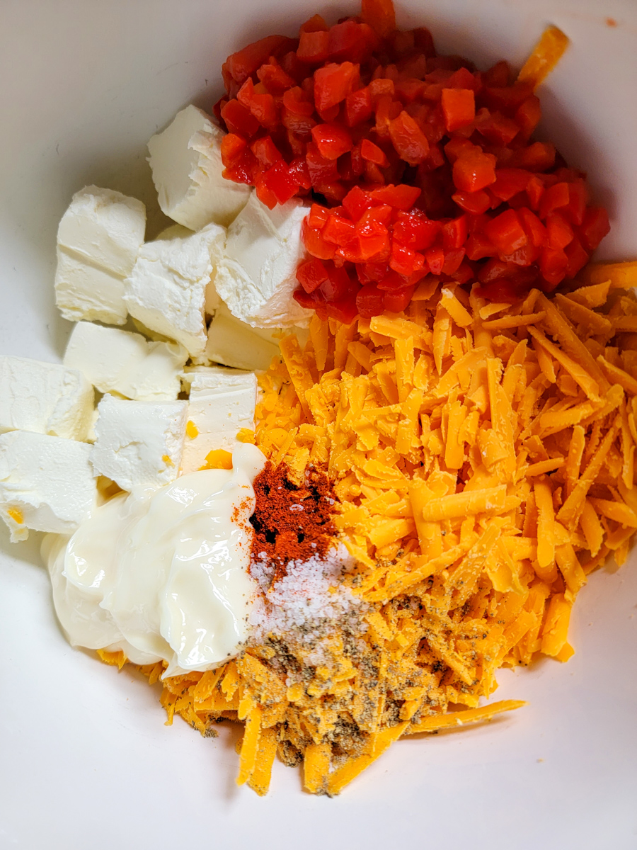 Homemade Pimento Cheese - ingredients 2