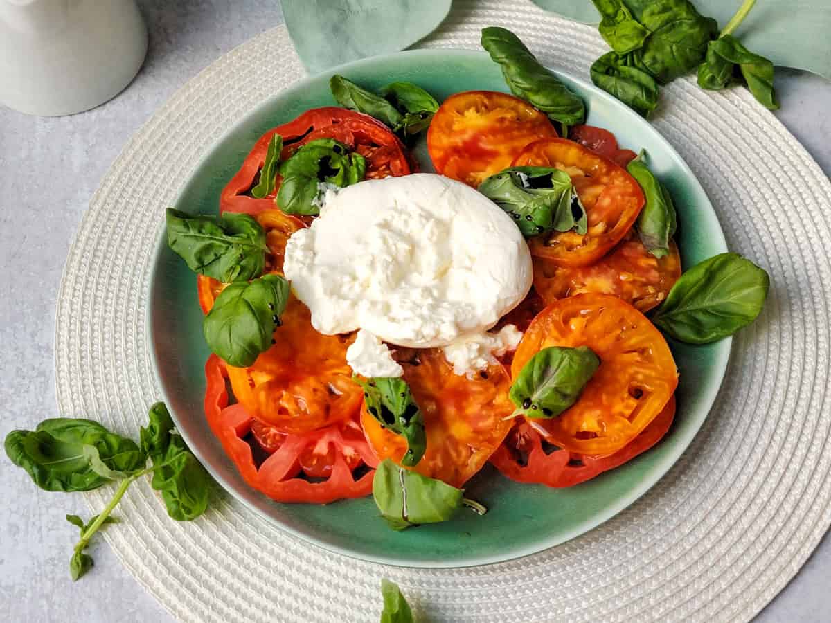 Caprese Salad with Burrata - Casual Foodist