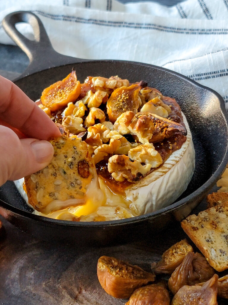Baked Brie with Fig Jam 