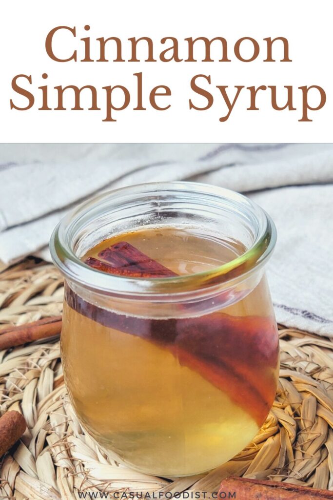 Cinnamon Simple Syrup Pinterest Image