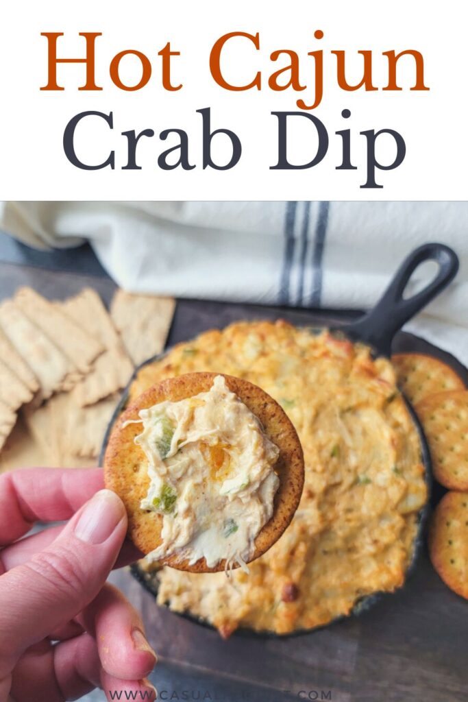 Hot Cajun Crab Dip Pinterest Image