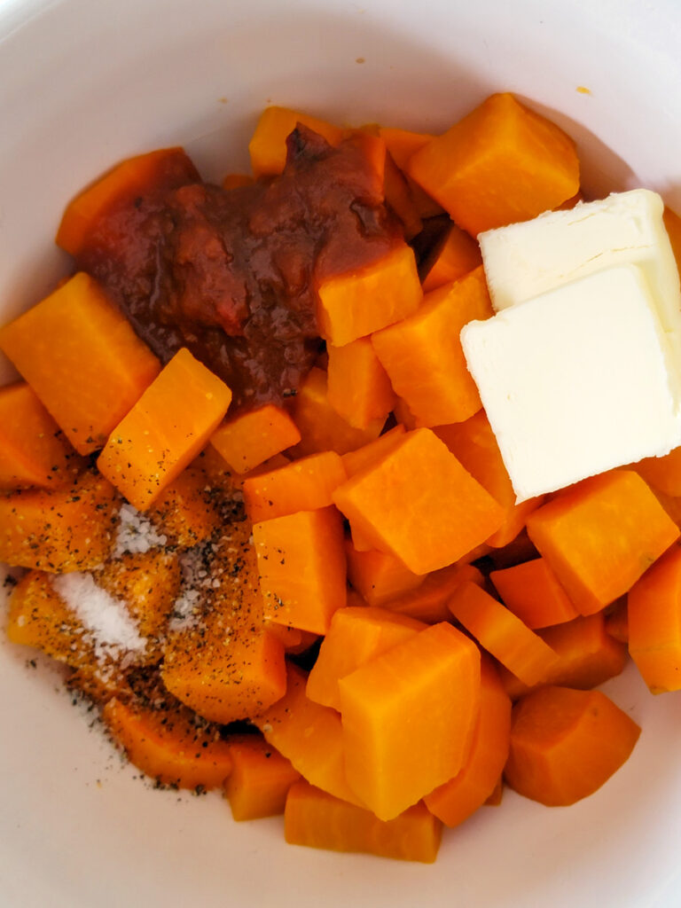Chipotle Mashed Sweet Potatoes - preparation 2
