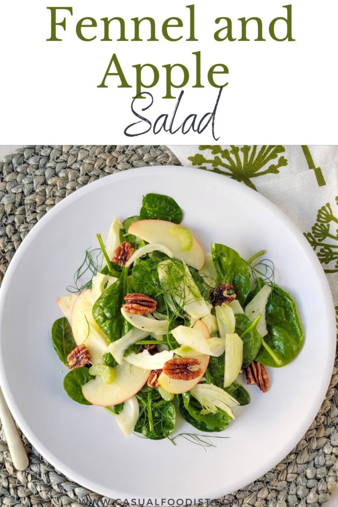Fennel and Apple Salad with Pecans  Pinterest Image