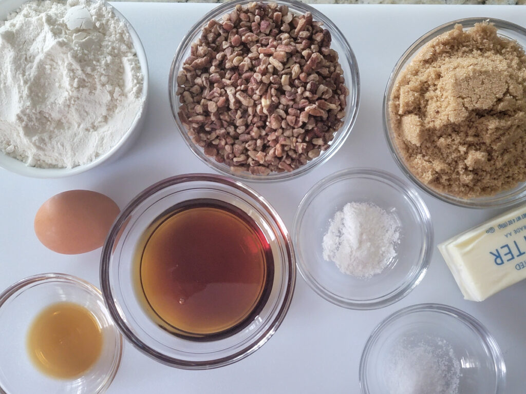 Maple Pecan Cookies - Ingredients
