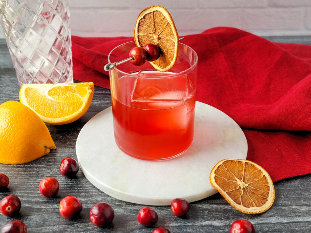 Cranberry Orange Whiskey Sour