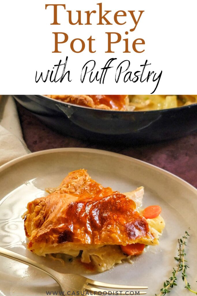 Turkey Pot Pie with Puff Pastry Pinterest Image