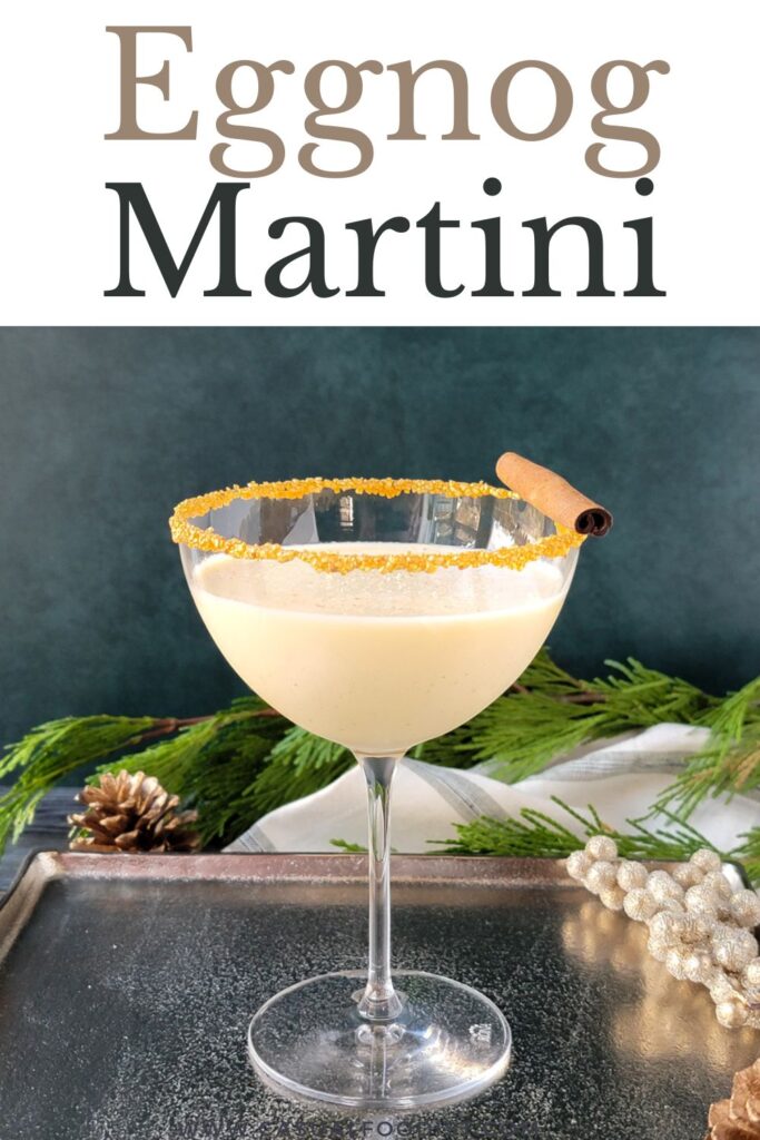 Eggnog Martini Pinterest Image