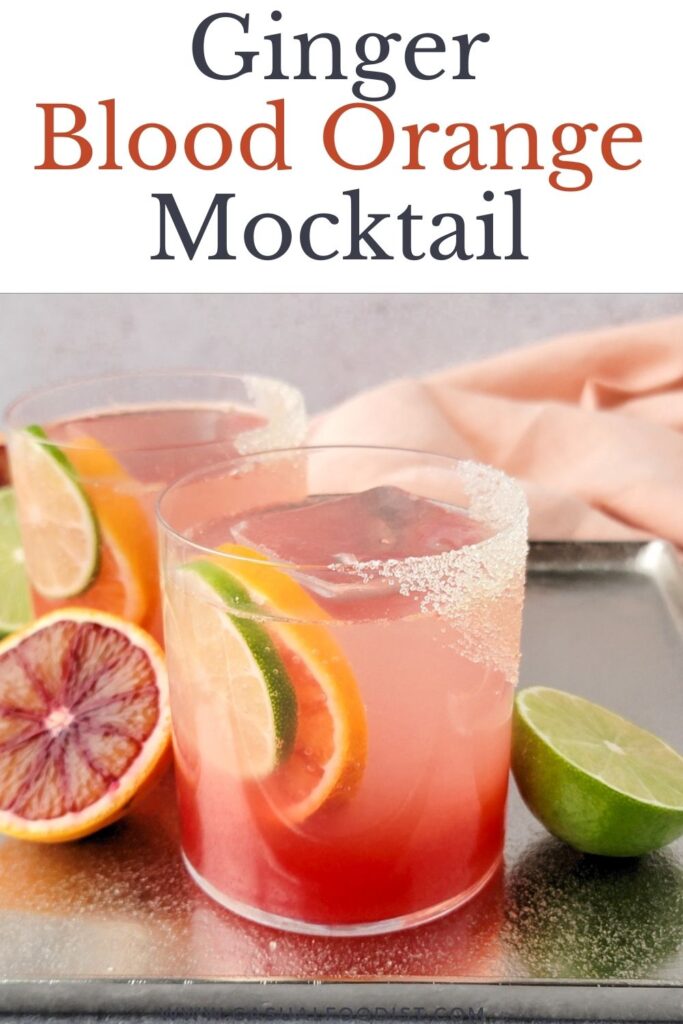 Blood Orange Mocktail Pinterest Image