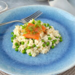 Risotto with Smoked Salmon and Peas