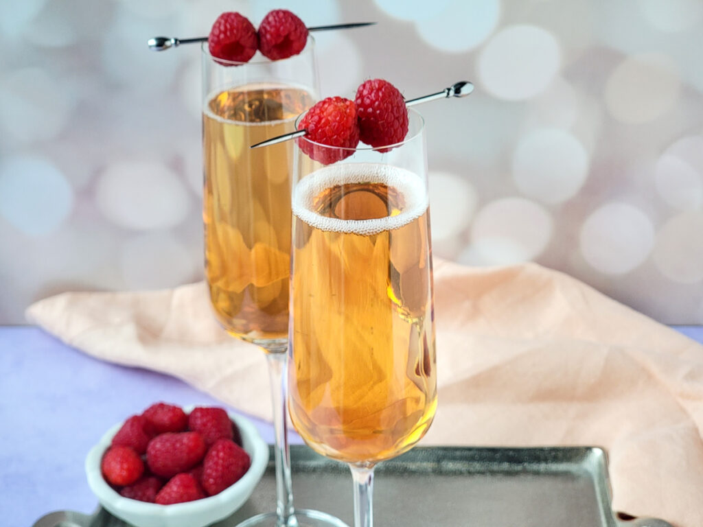 Kir Imperial Champagne Cocktail 