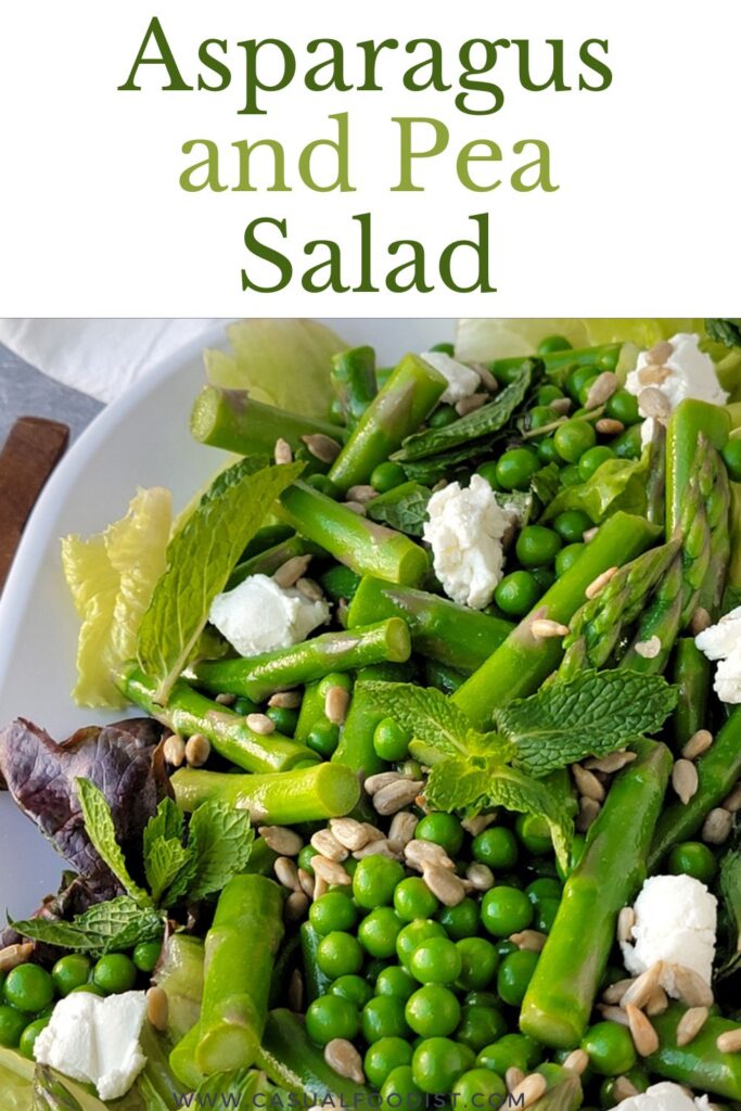 Asparagus and Pea Salad Pinterest Image