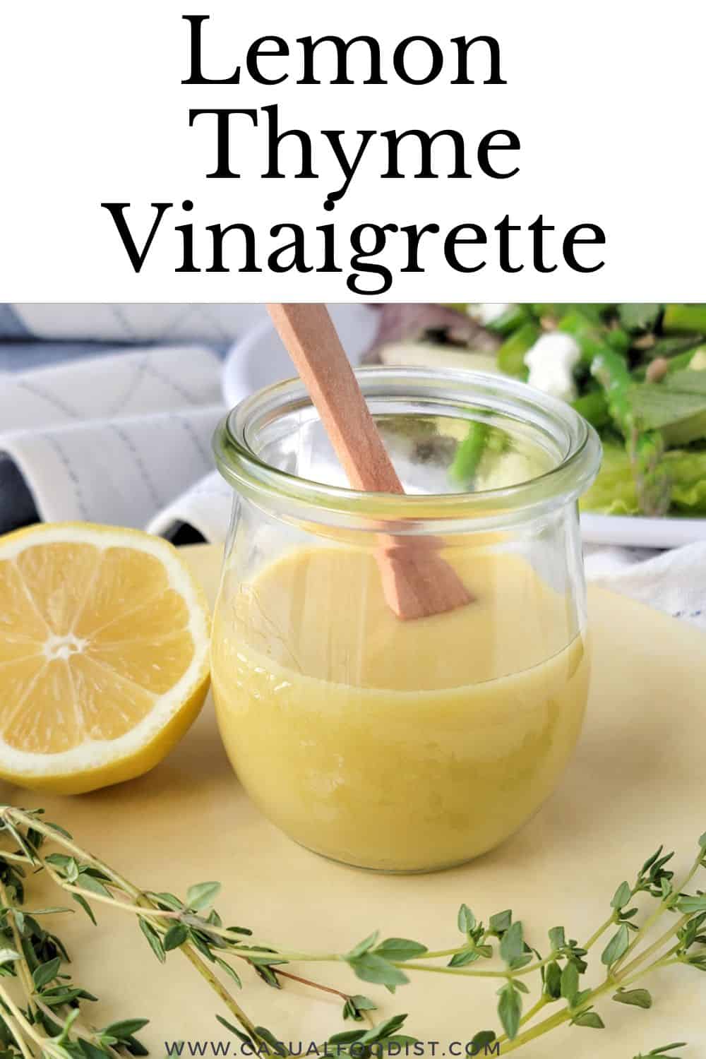 Lemon Thyme Vinaigrette Casual Foodist