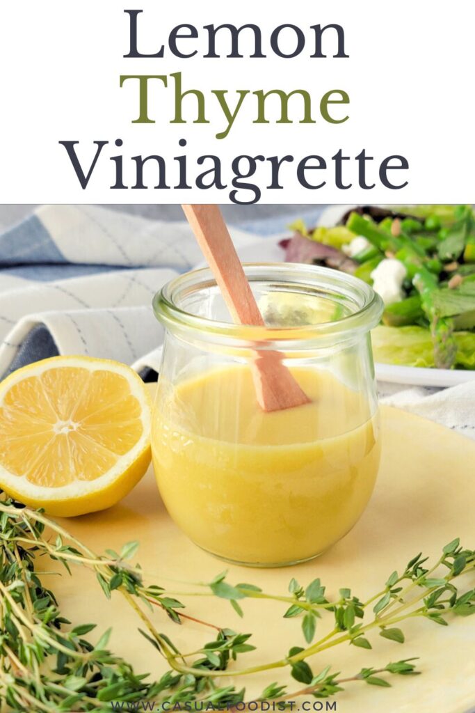 Lemon Thyme Viniagrette Pinterest Image
