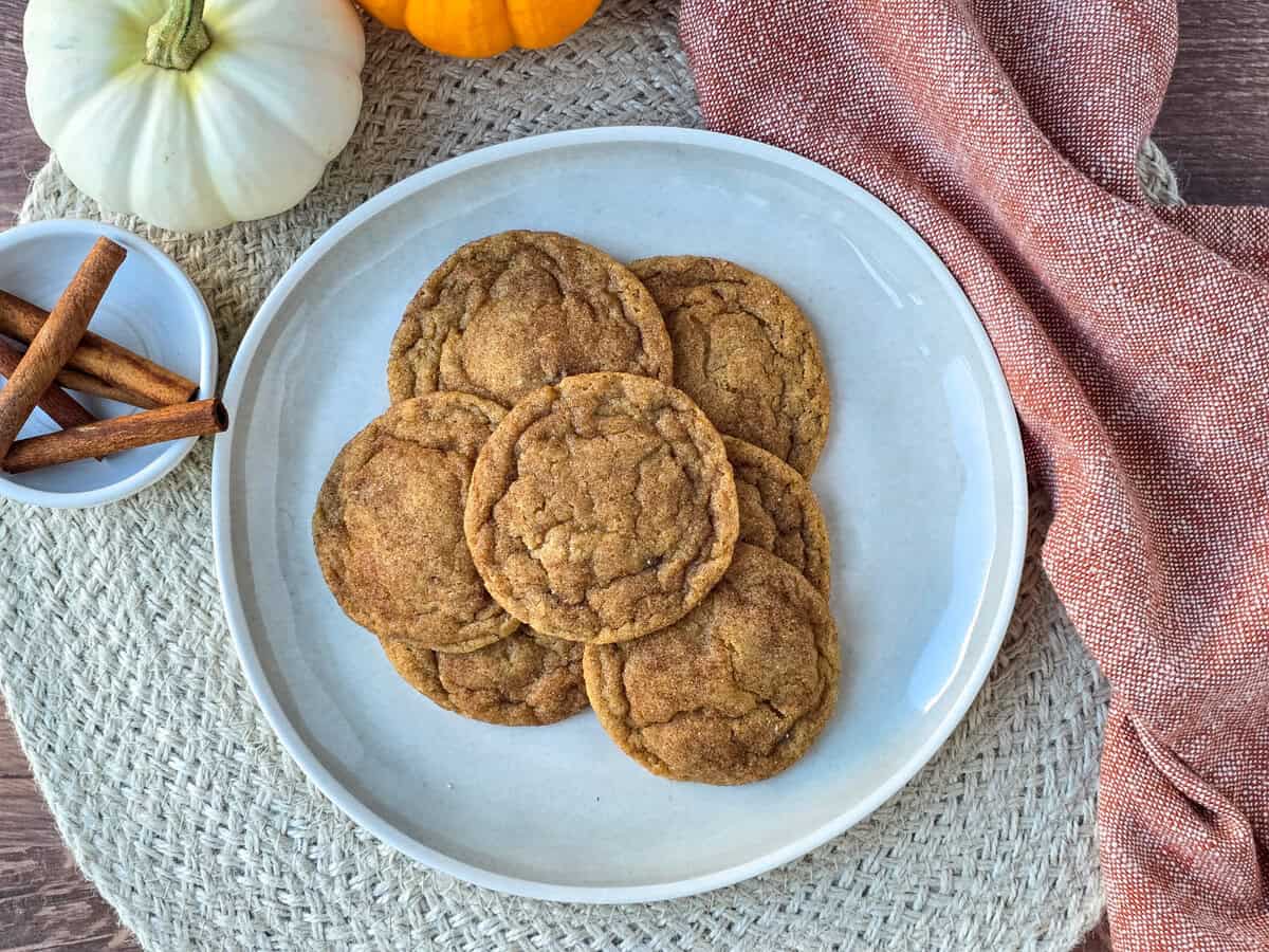 Brown Butter Pumpkin Snickerdoodles - Casual Foodist