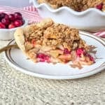 Cranberry Apple Crumble Pie