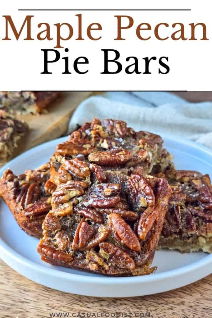 Maple Pecan Pie Bars