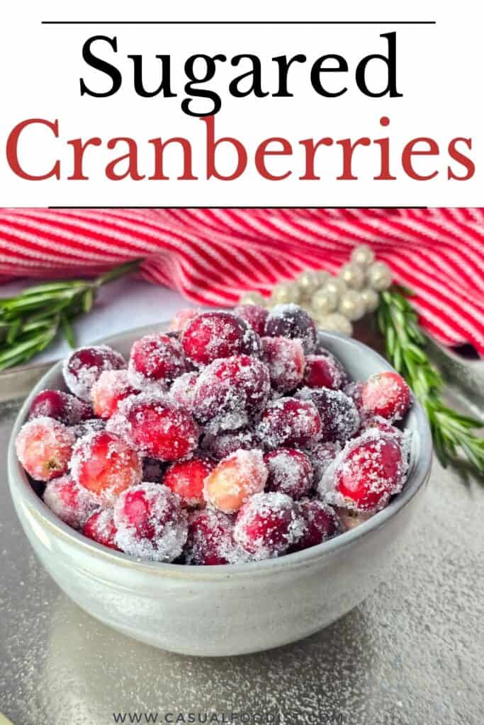 Sugared Cranberries Pinterest Image