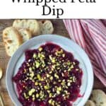 Cranberry Whipped Feta Dip Pinterest Image