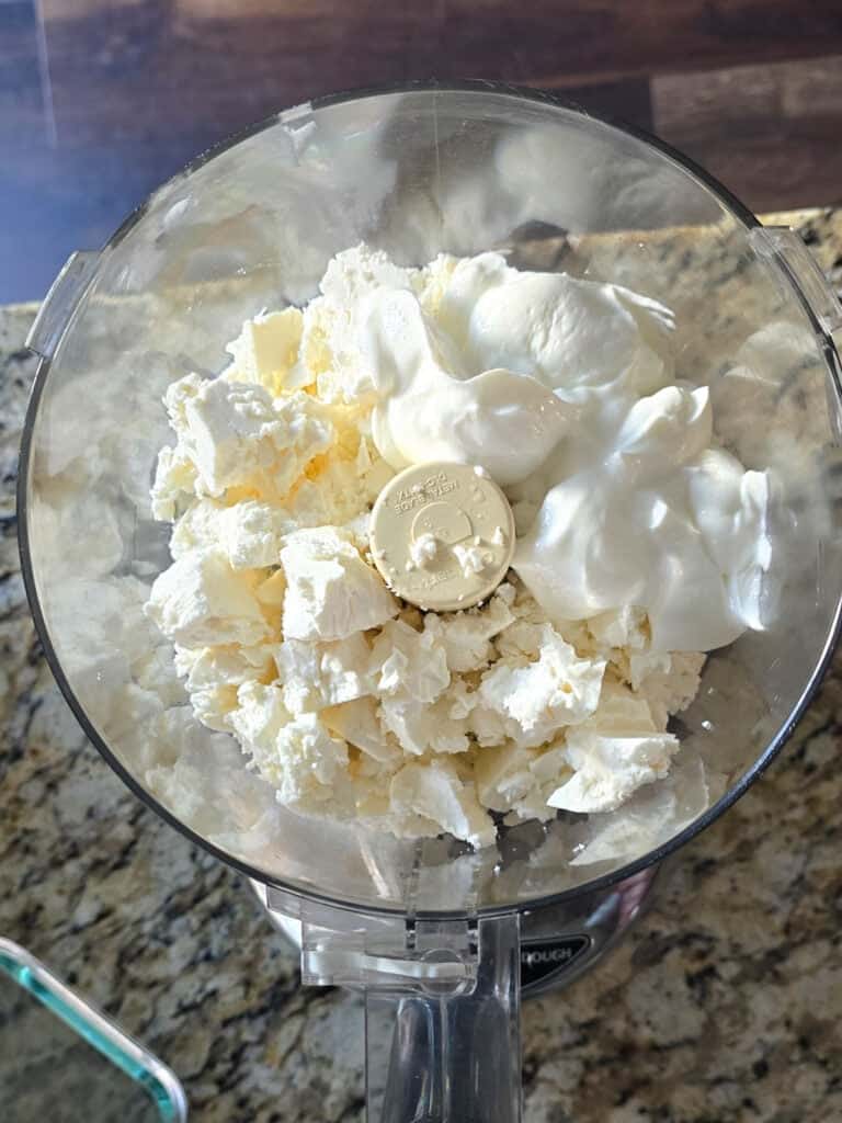 Cranberry Whipped Feta Dip - preparation