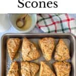 Gingerbread Scones with Maple Glaze Pinterest Image