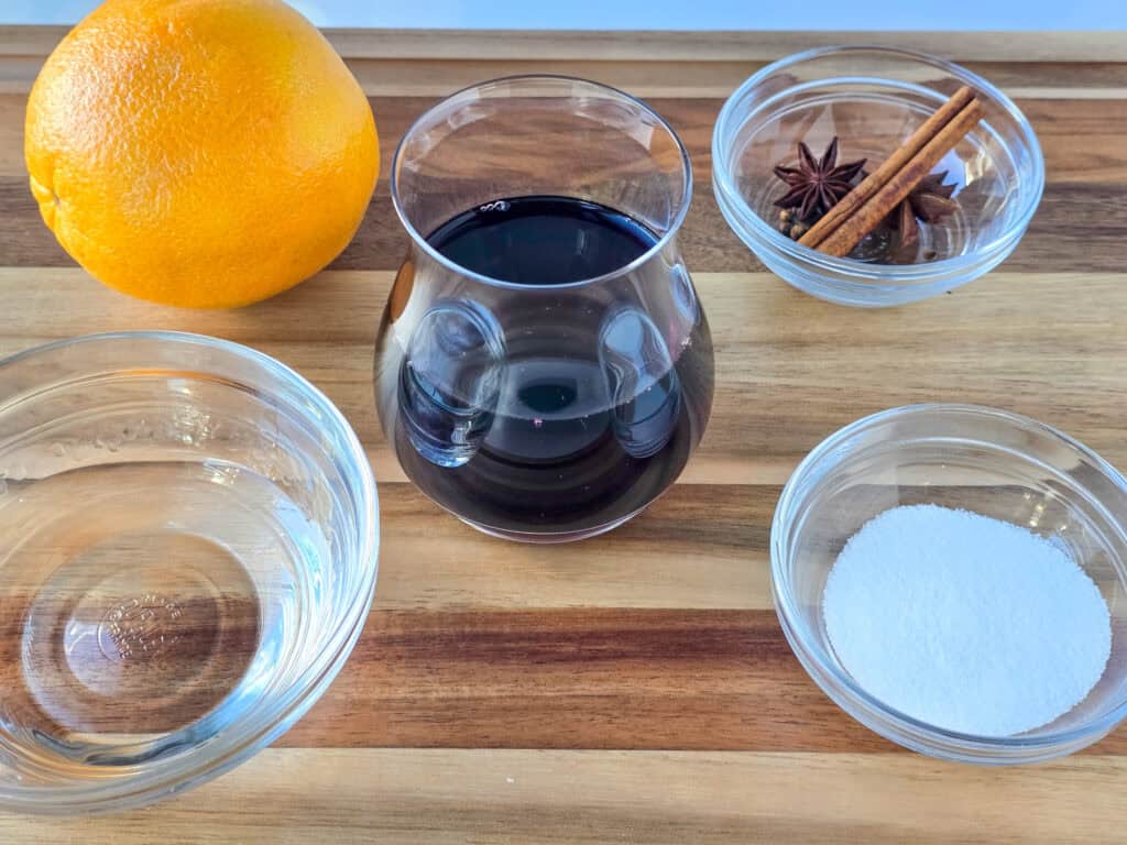 Mulled Wine (Gluhwein) - Ingredients