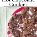 Peppermint Hot Chocolate Cookies Pinterest Image