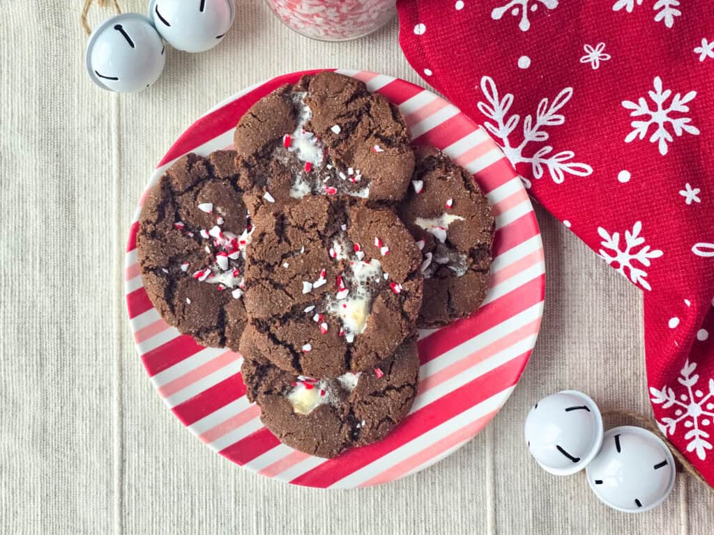 Peppermint Hot Chocolate Cookies