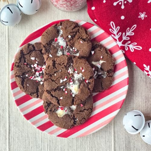 Peppermint Hot Chocolate Cookies