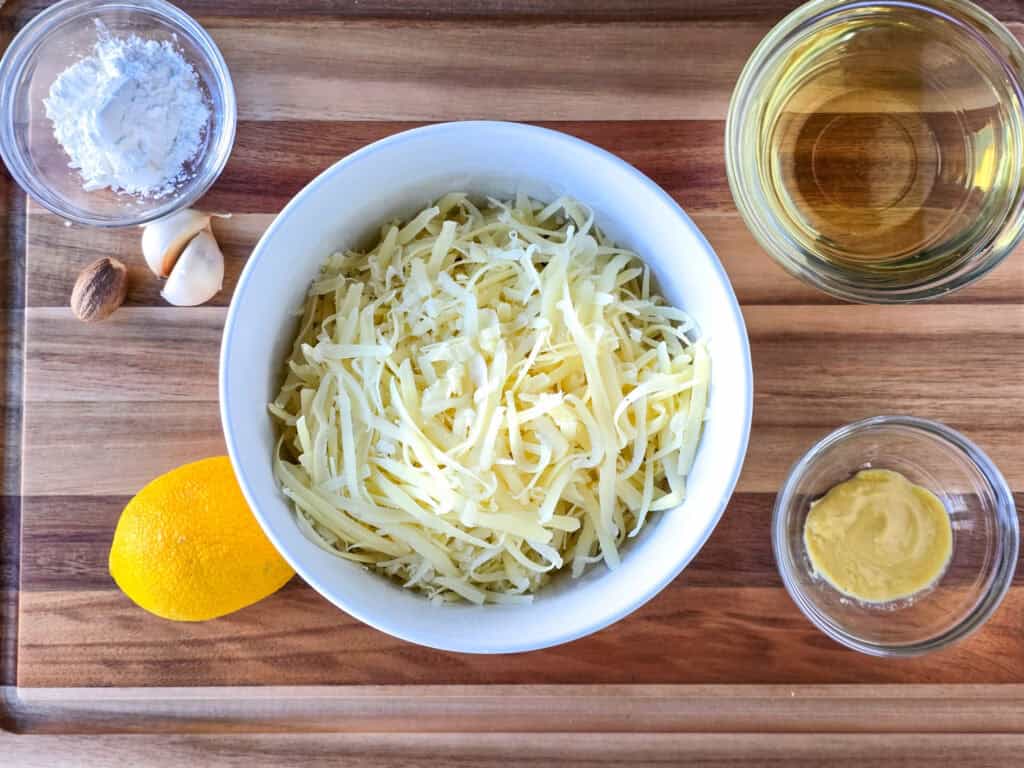 Classic Cheese Fondue - ingredients