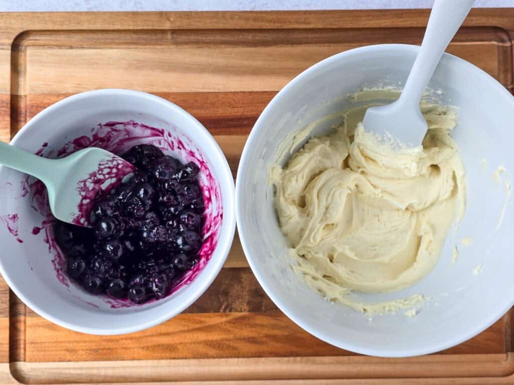 Blueberry Cream Cheese Danish preparation