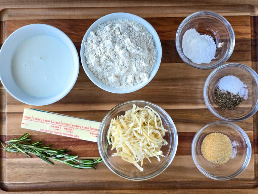 Garlic and Herb Parmesan Biscuits - Ingredients