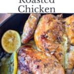 Lemon Roasted Chicken Pinterest Image