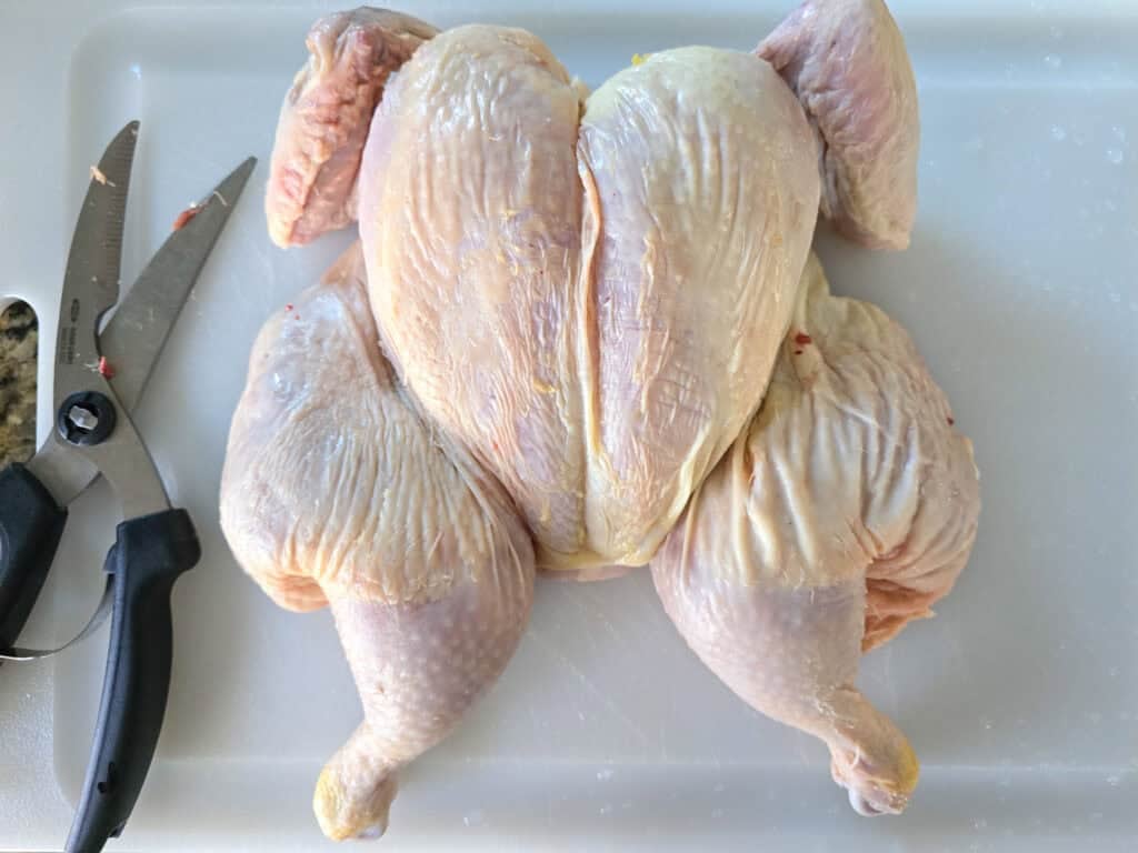 Lemon Roasted Chicken preparation