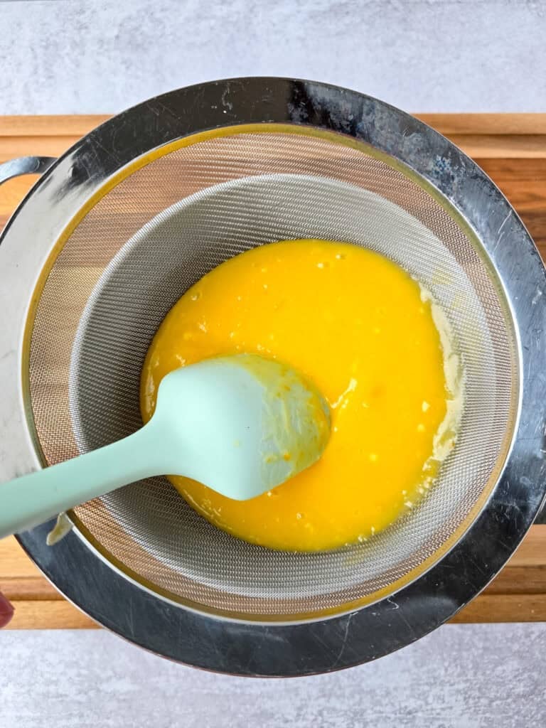 Homemade Lemon Curd preparation