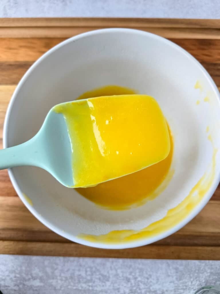 Homemade Lemon Curd preparation