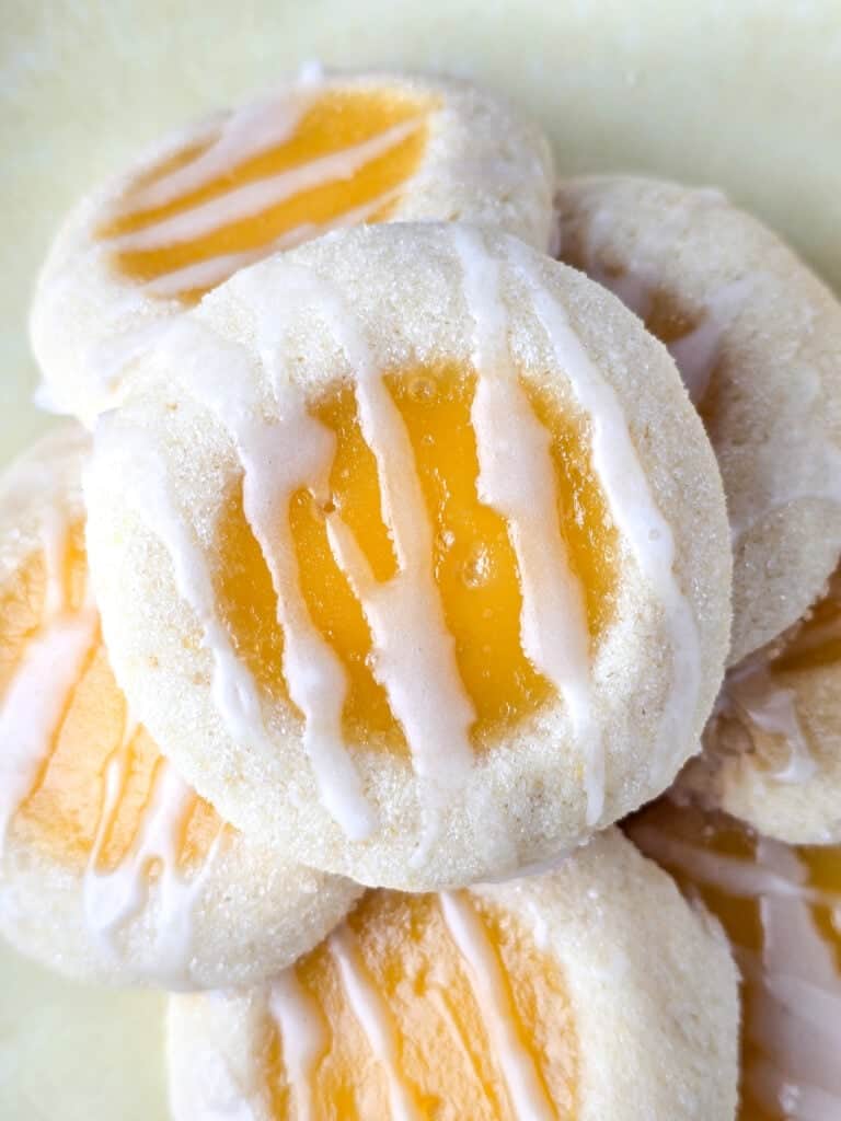 Lemon Curd Thumbprint Cookies