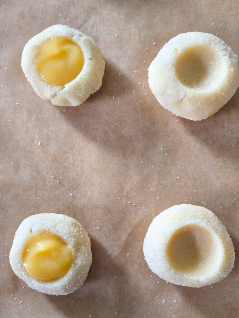 Lemon Curd Thumbprint Cookies Preparation 2