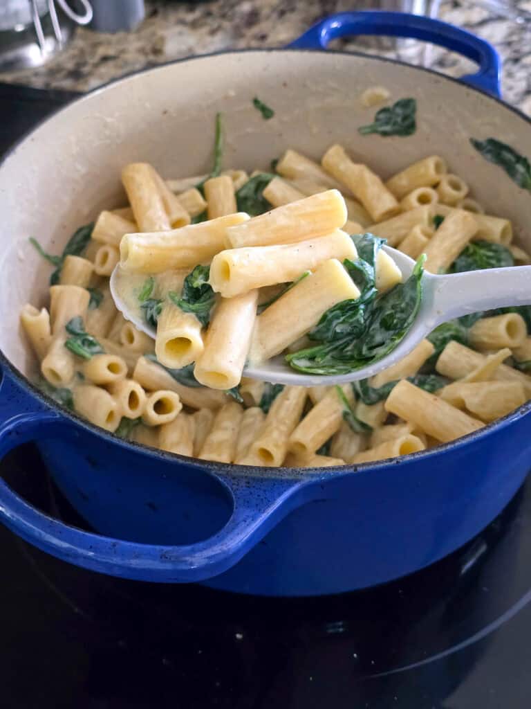 Lemon RIcotta Pasta preparation