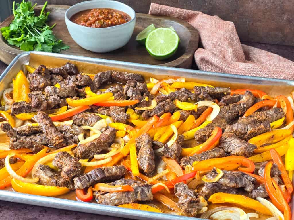 Sheet Pan Steak Fajitas