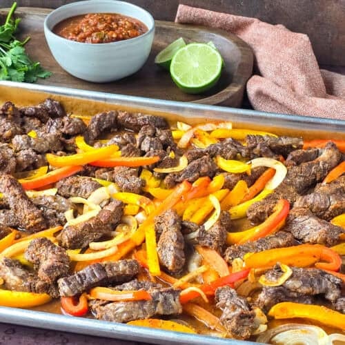 Sheet Pan Steak Fajitas