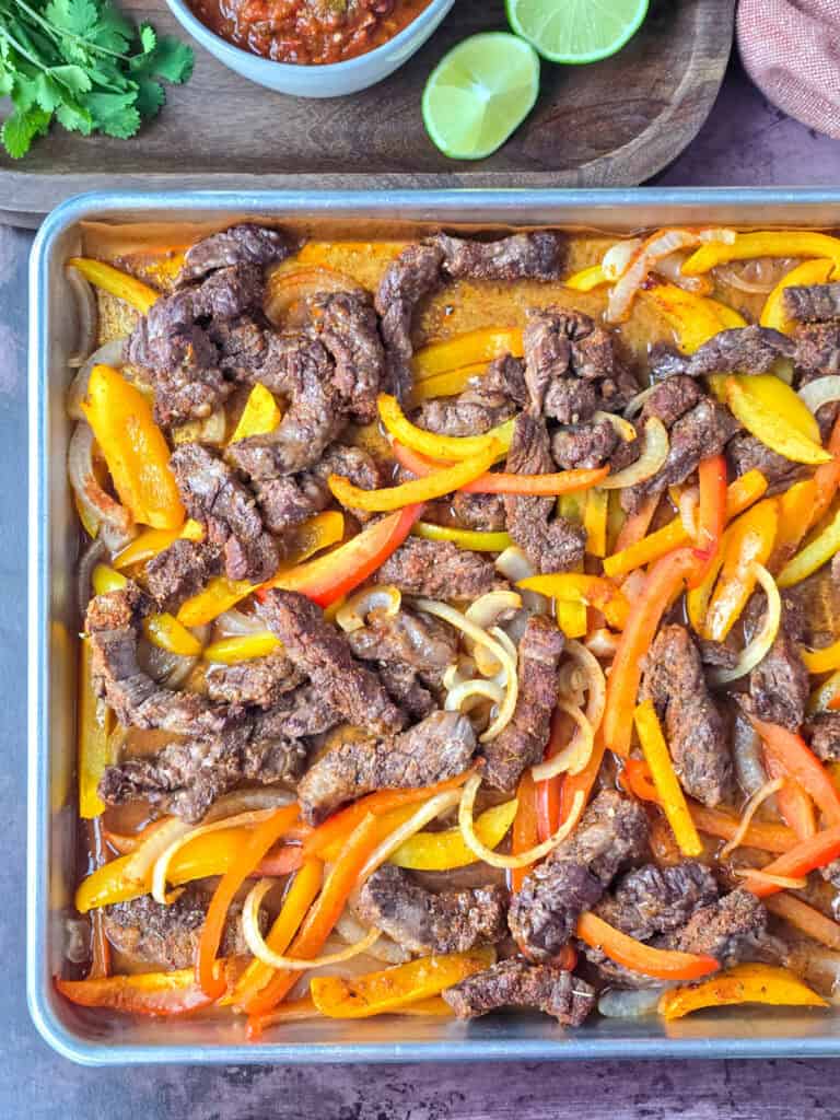 Sheet Pan Steak Fajitas