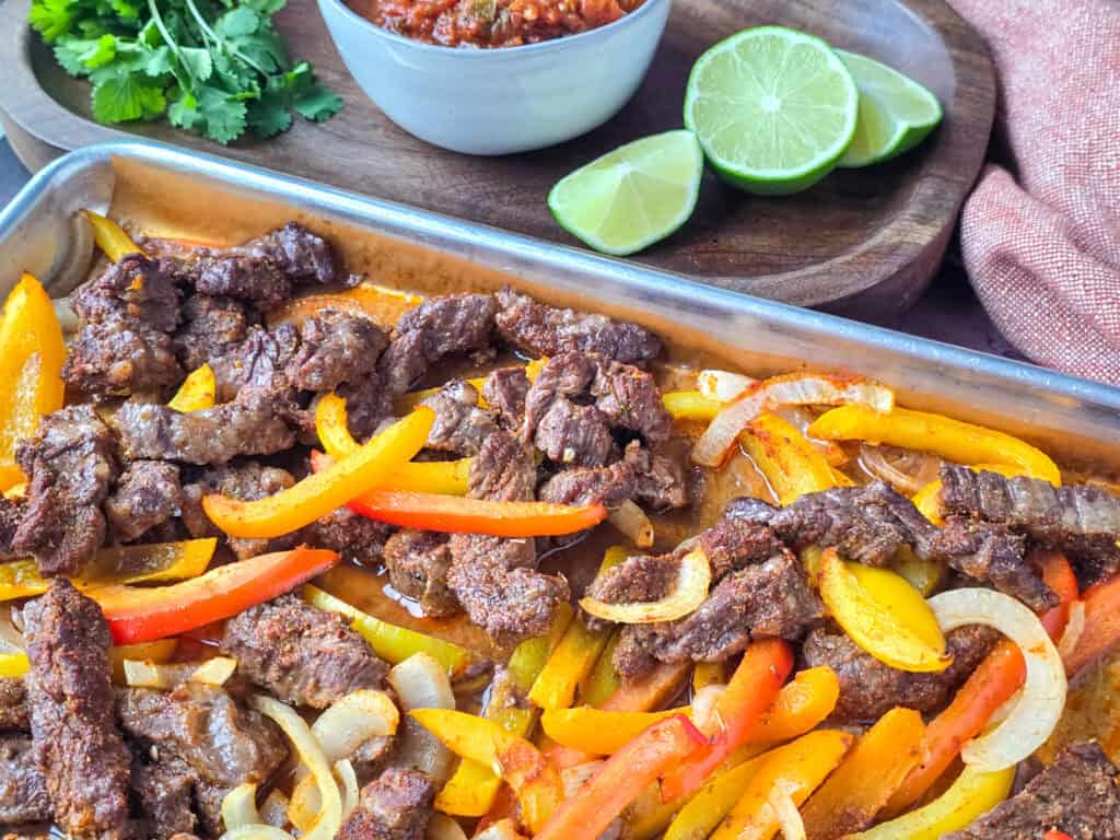 Sheet Pan Steak Fajitas
