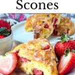 Fresh Strawberry Scones Pinterest Image