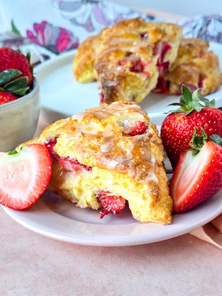 Fresh Strawberry Scones